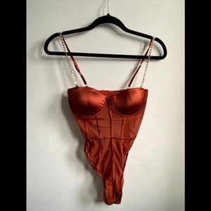 Chain to you bodysuit